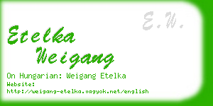 etelka weigang business card